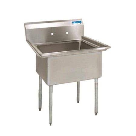 Bk Resources One Compartment Sink 15 in x 15 in, 1, 2, Free Standing, Stainless Steel BKS-1-15-14